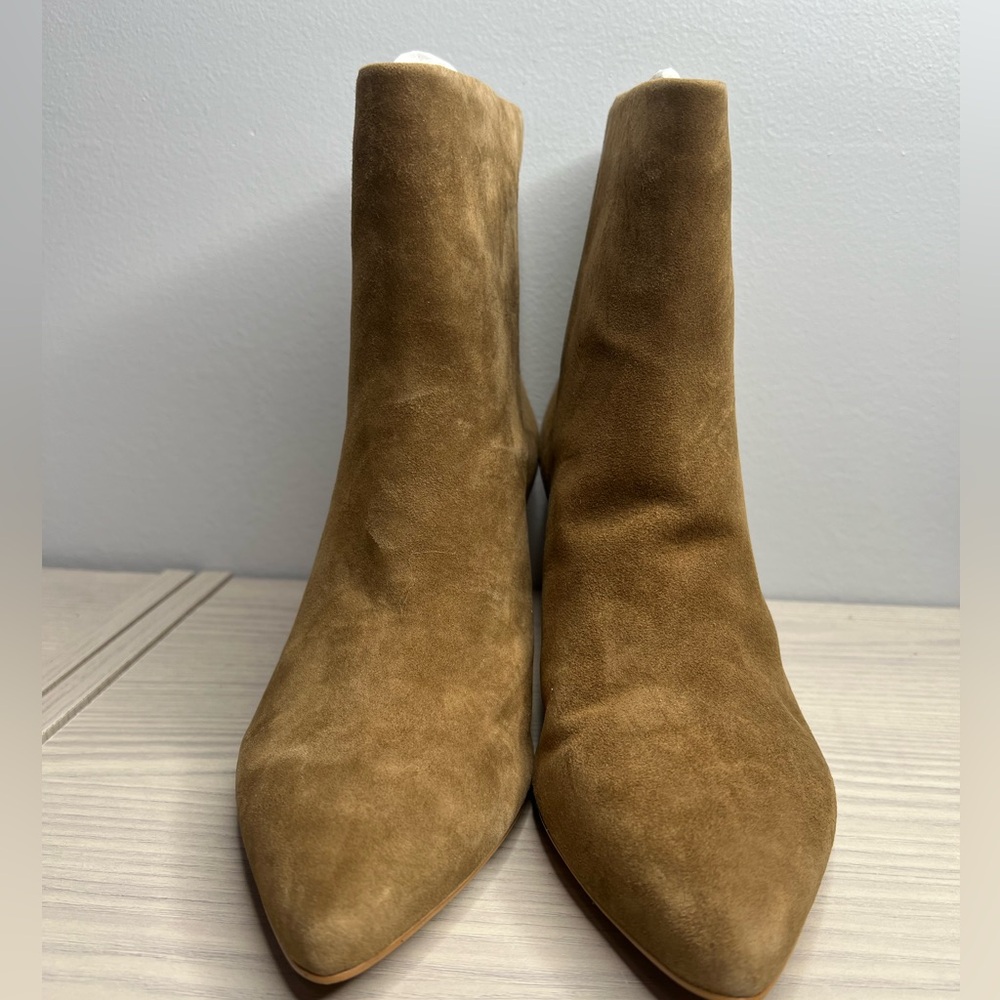 Dolce Vita Suede Kitten Heel Ankle Boot - Brown - Size 11- NIB
